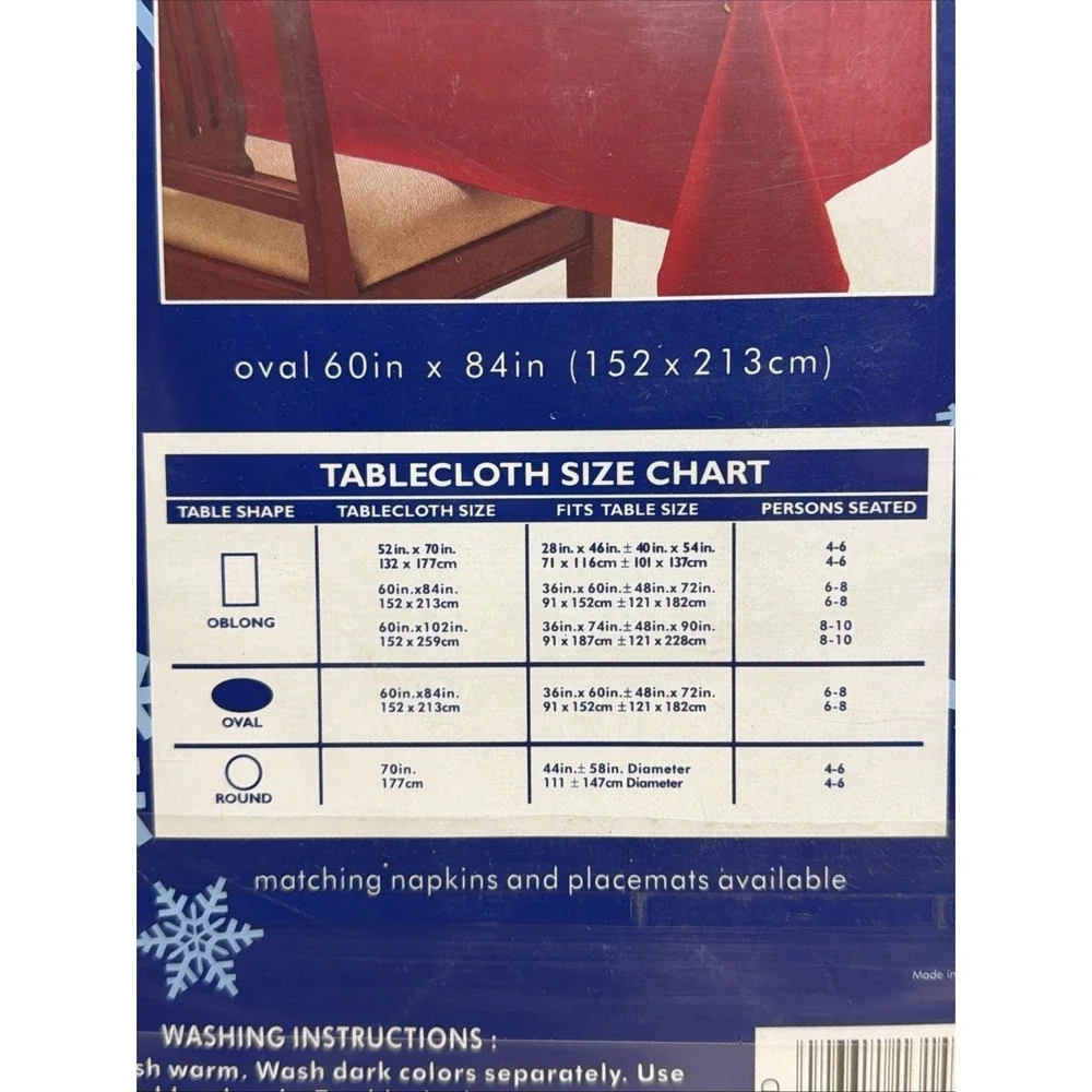 Trim a Home Fabric Table Cloth Satin Stripe Polyester 70